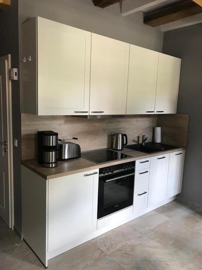 Fachwerk-Maisonette-Wohnung -Zur Tenne- Rieste Dış mekan fotoğraf